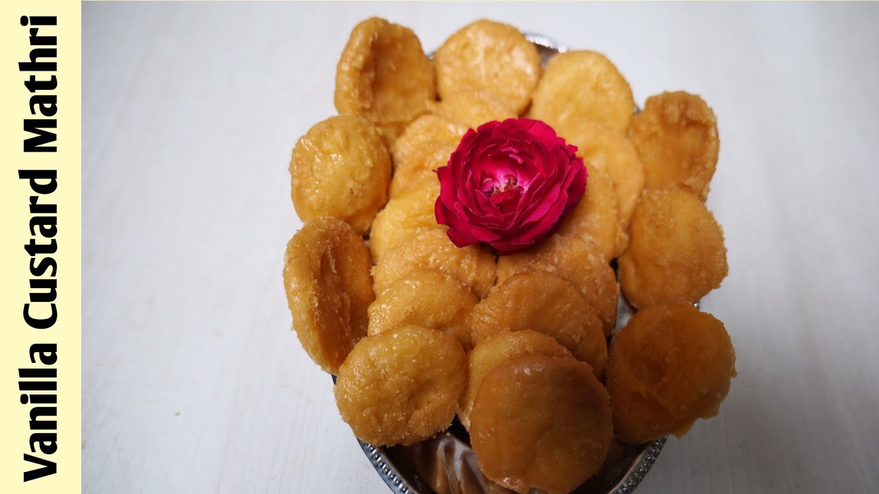 वनीला कस्टर्ड गुड वाली मठरी अहोई अष्टमी और दिवाली स्पेशल Vanilla Custard Mathri