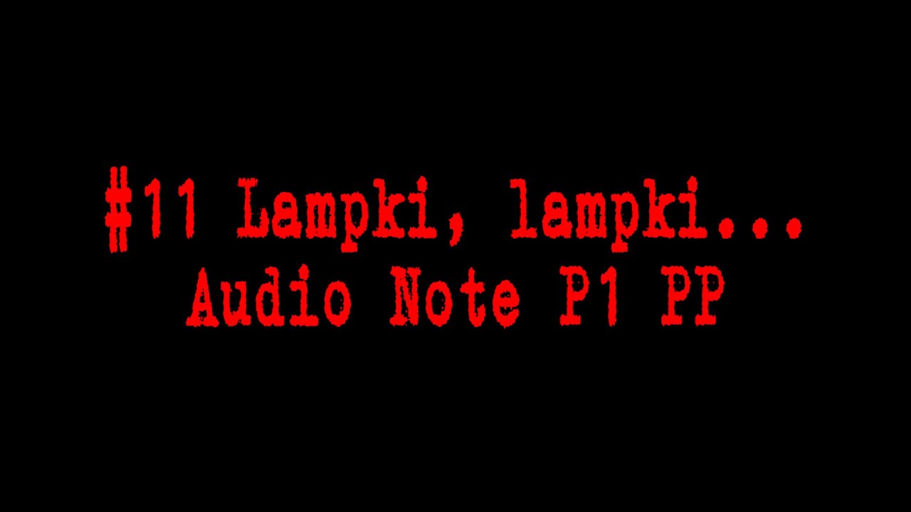 #11 lampki, lampki... Audio Note P1 PP