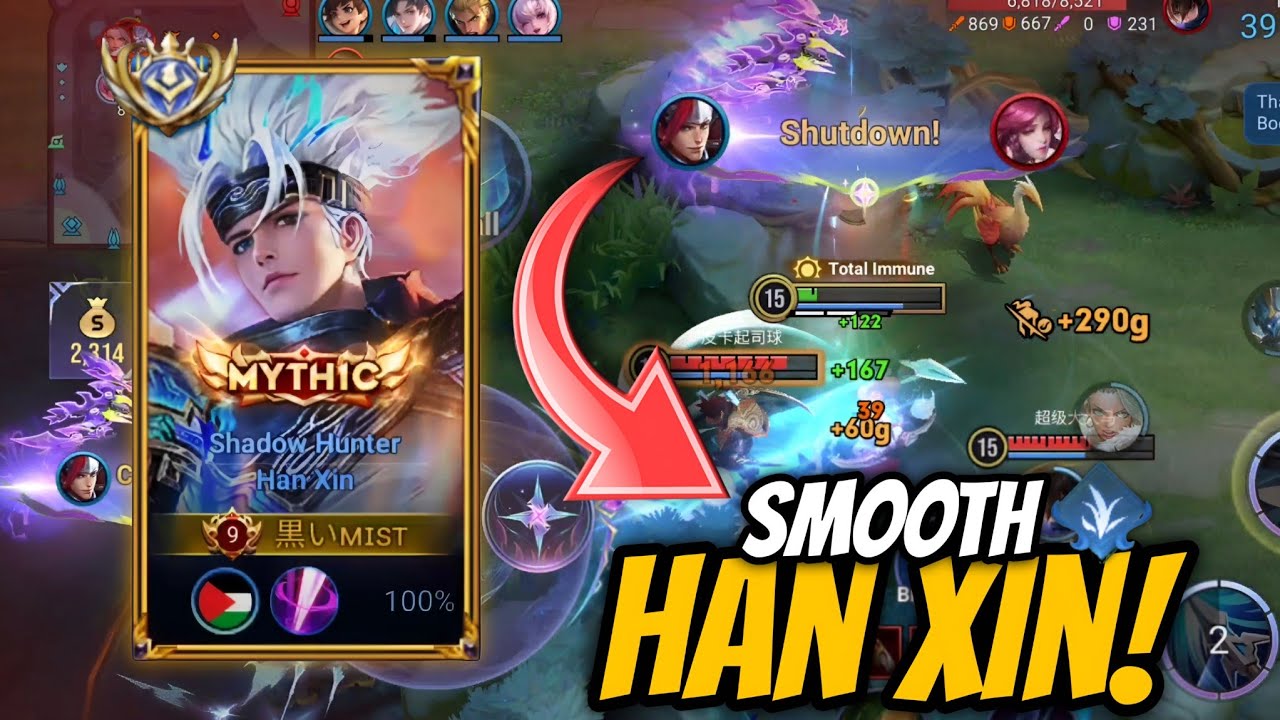 Han Xin Mythic Skin Gameplay 💥 Best Skin!! Honor of kings