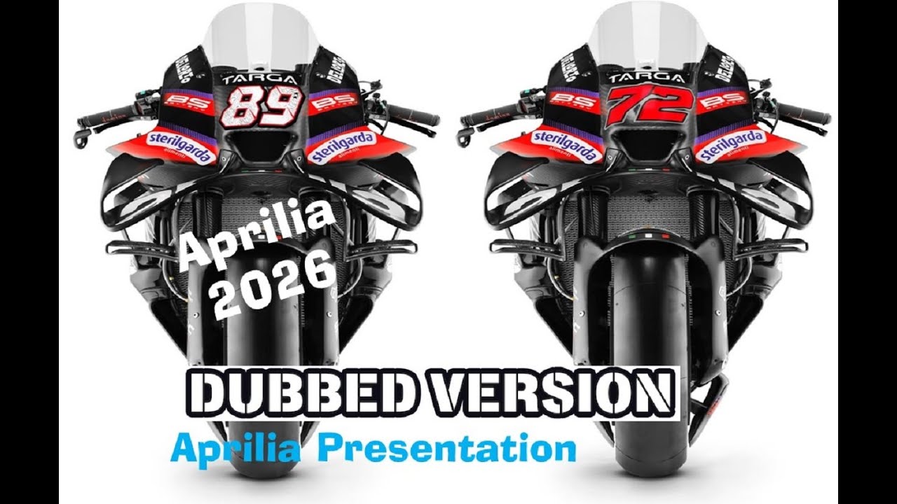 APRILIA RACING APRESENTOU a sua MOTO para 2026