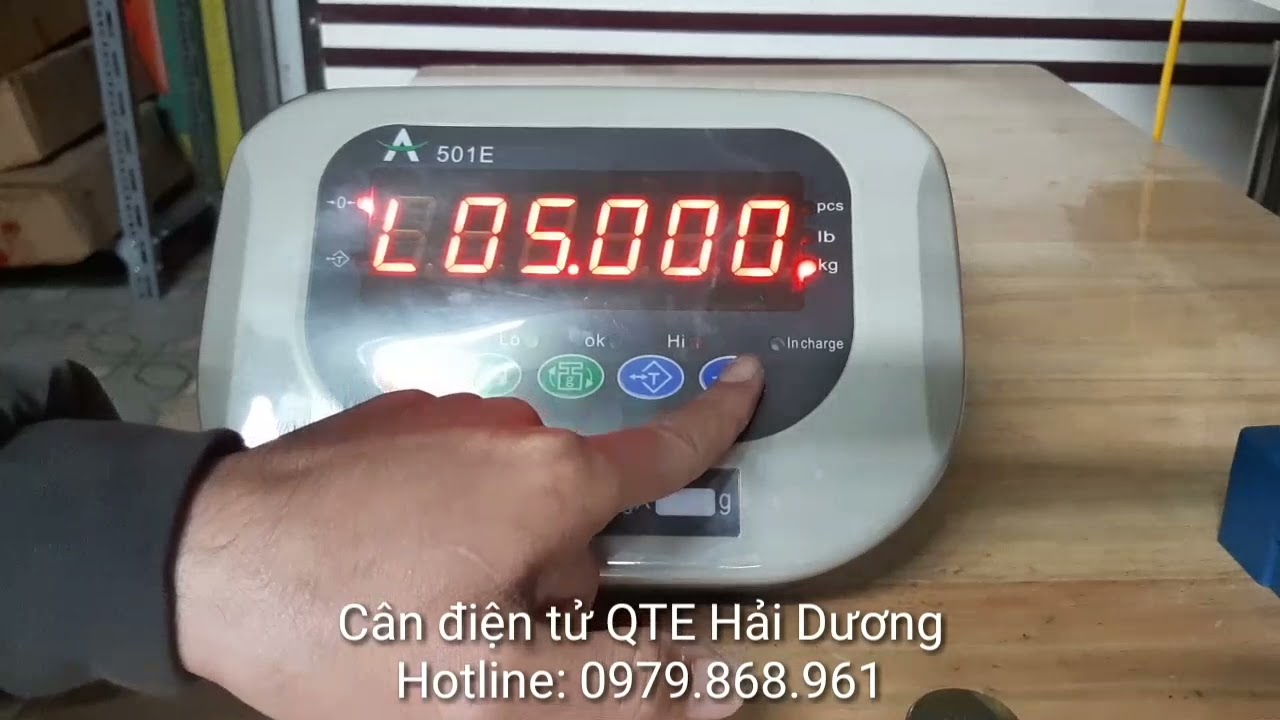 Chức năng cảnh báo trọng lượng giới hạn Hi, Lo, Ok - Hướng dẫn sử dụng đầu cân A501E hoặc HP THW501