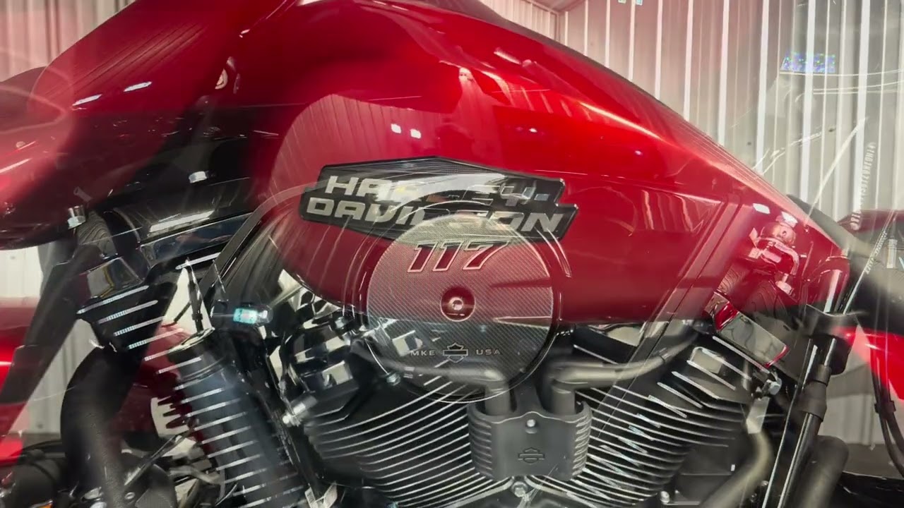 New 2025 Harley-Davidson Street Glide (FLHX) in Brilliant Red with Black Trim