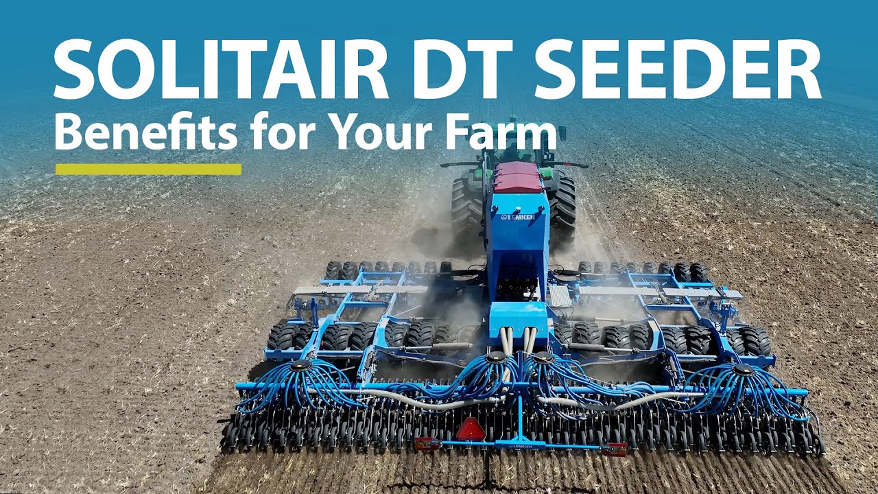 The Solitair DT prepares a seedbed and seeds with precise uniform placement in one high-speed pass.