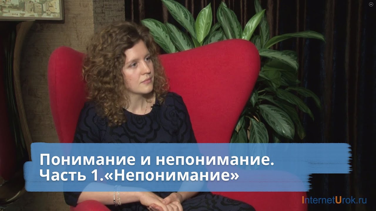 Понимание и непонимание. Часть 1.&laquo;Непонимание&raquo;.