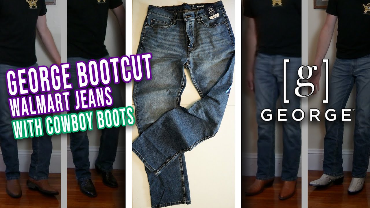 FOR REAL?! $15 Men's Bootcut Walmart George Jeans with Boots