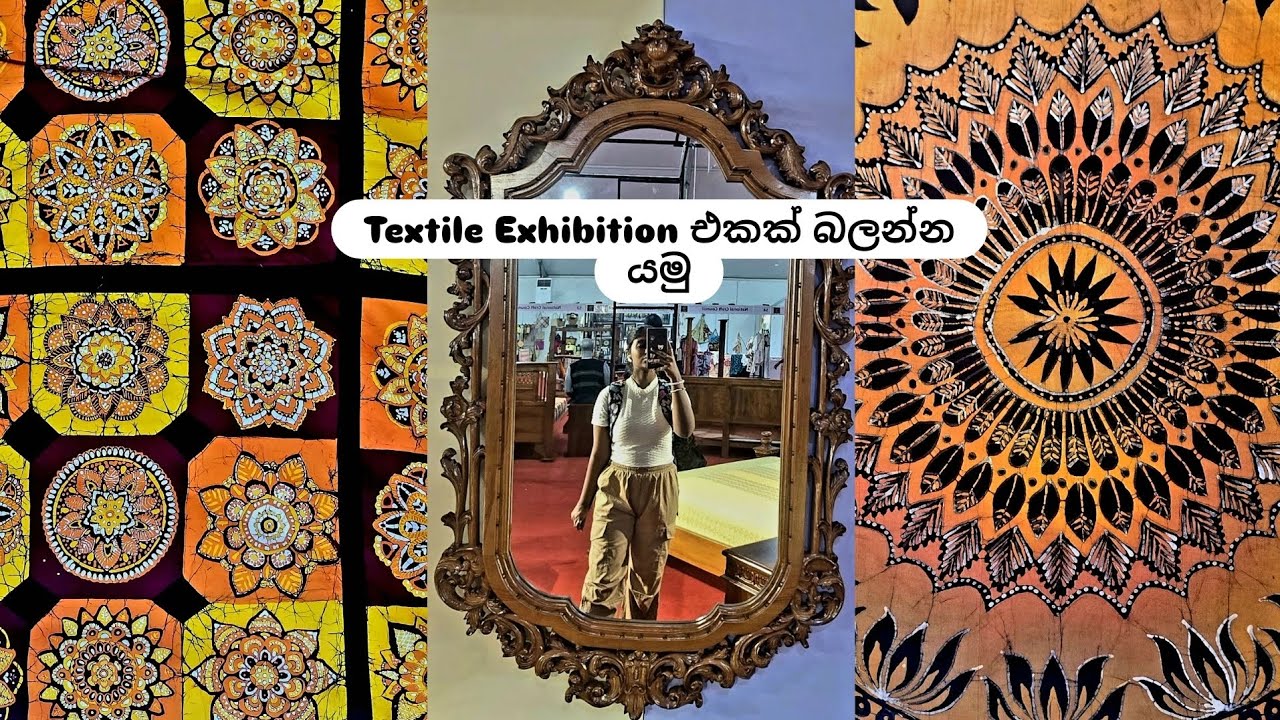 Day as a fashion design student🎀 | රන්සළු 2025 | Textile Exhibition | Solo date✨️
