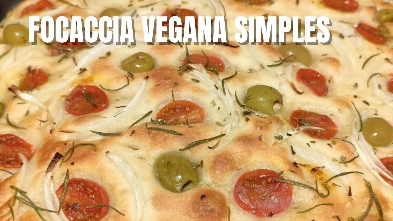 Focaccia simples vegana