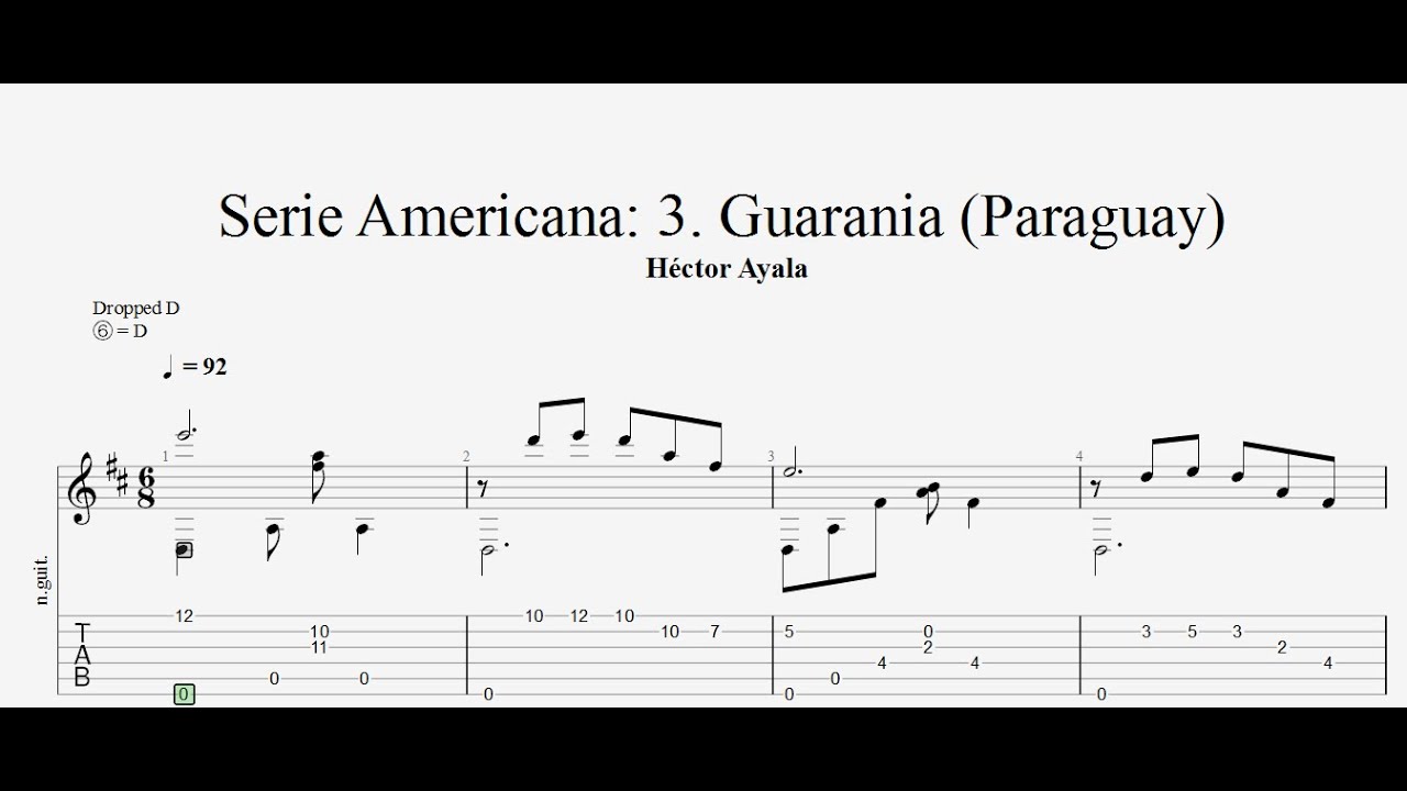 Héctor Ayala - Serie Americana: 3. Guarania (Paraguay) - Tab