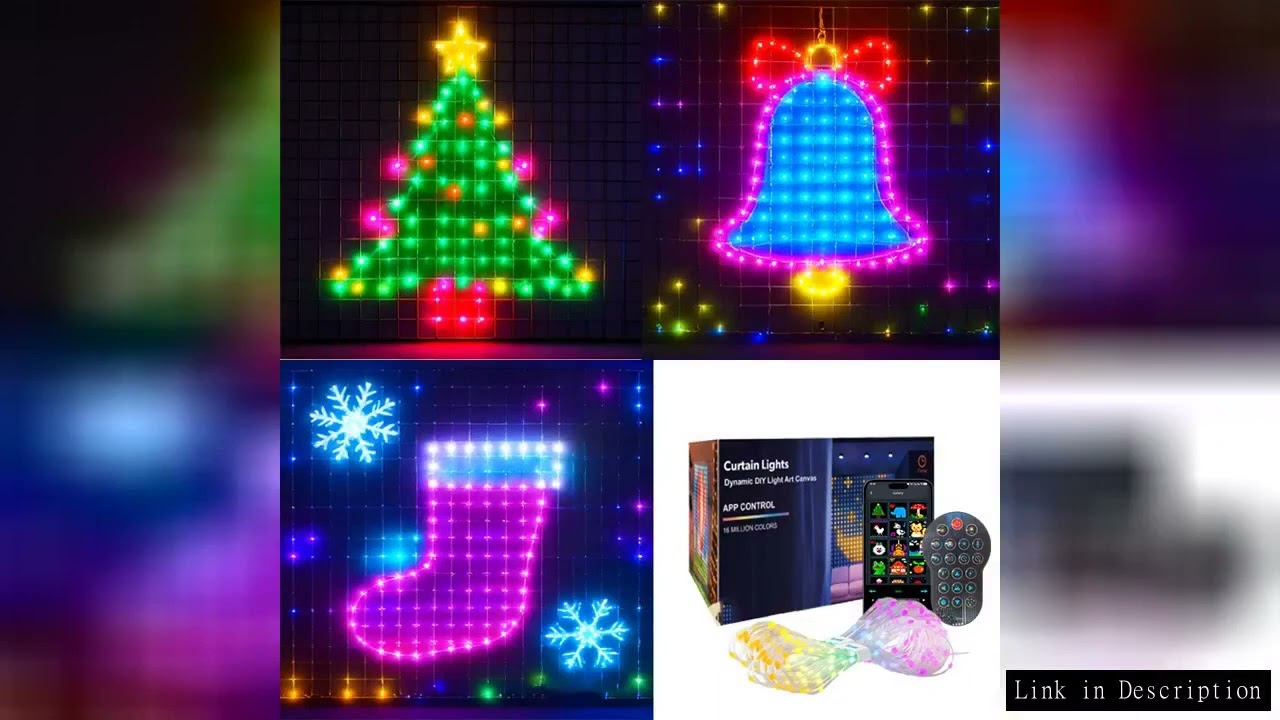 Smart Curtain Lights Window LED Fairy Lights APP Control DIY Pattern Music Sync Waterproof Outdoor G