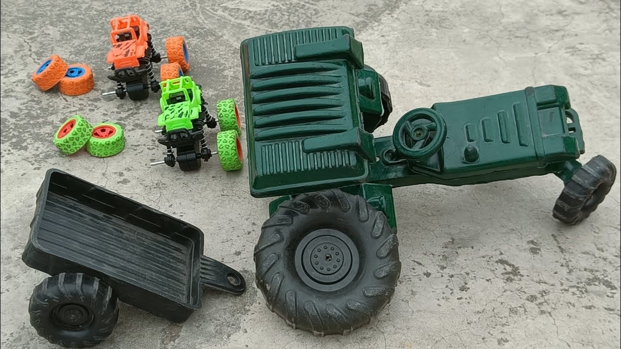Aaj hamare tractor trolley ke pahiye kahi kho gaye | tractor Wala cartoon | kartik toy 2.6 |