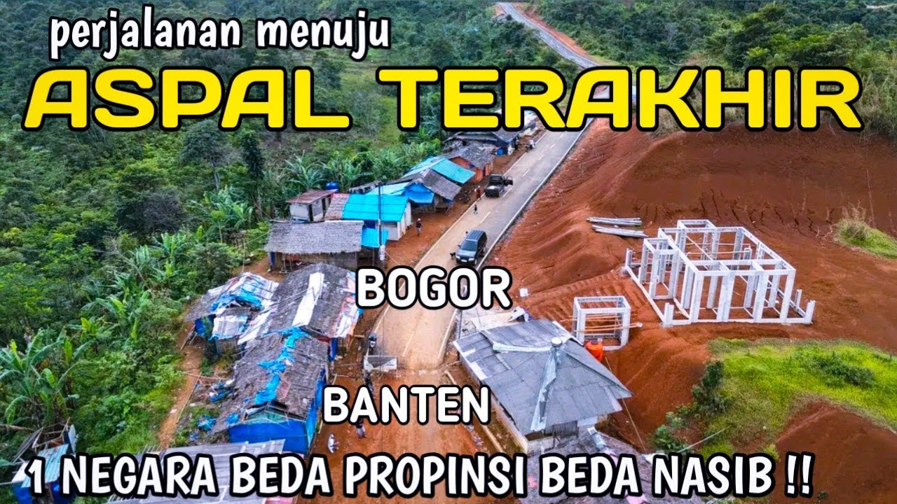 BAGAIKAN LANGIT & BUMI !! Jalan mulus ASPAL TERAKHIR Perbatasan Jawa Barat dan BANTEN