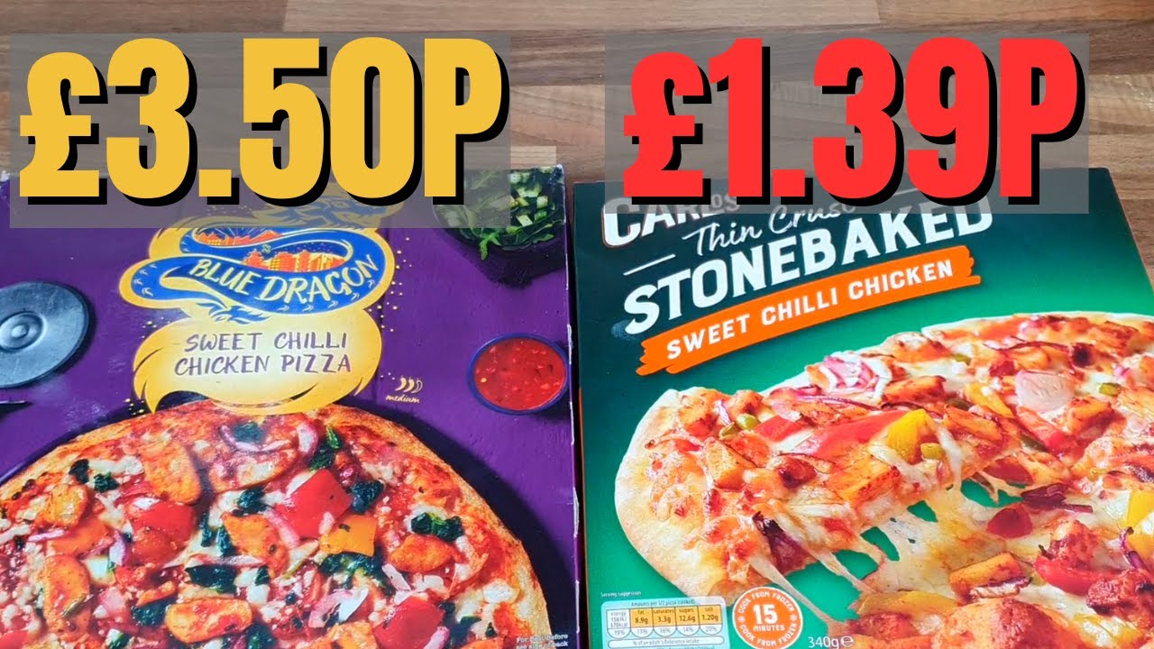 Blue Dragon Sweet Chilli Pizza &pound;3.50p | Aldi Sweet Chilli Pizza &pound;1.39p