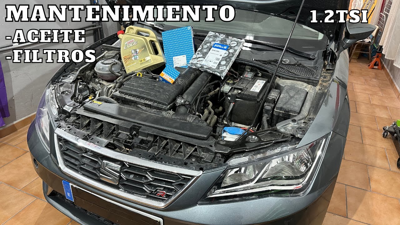 Mantenimiento cambio aceite y filtros Seat Leon 1.2 tsi 2018