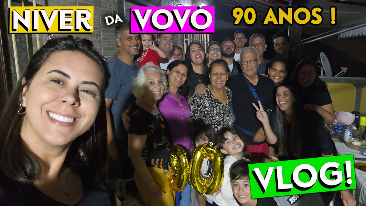 NIVER DE MELINHA ! 90 ANOS! VLOG DO ANIVERSÁRIO DA BIZA !