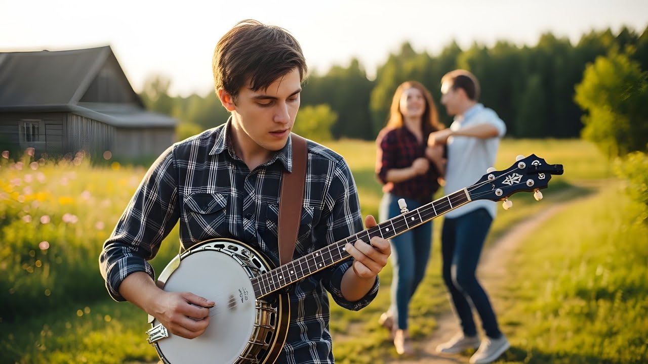 Joyful Banjo Morning 🌄 Relaxing American Folk Instrumental | Fingerstyle Banjo & Acoustic Guitar
