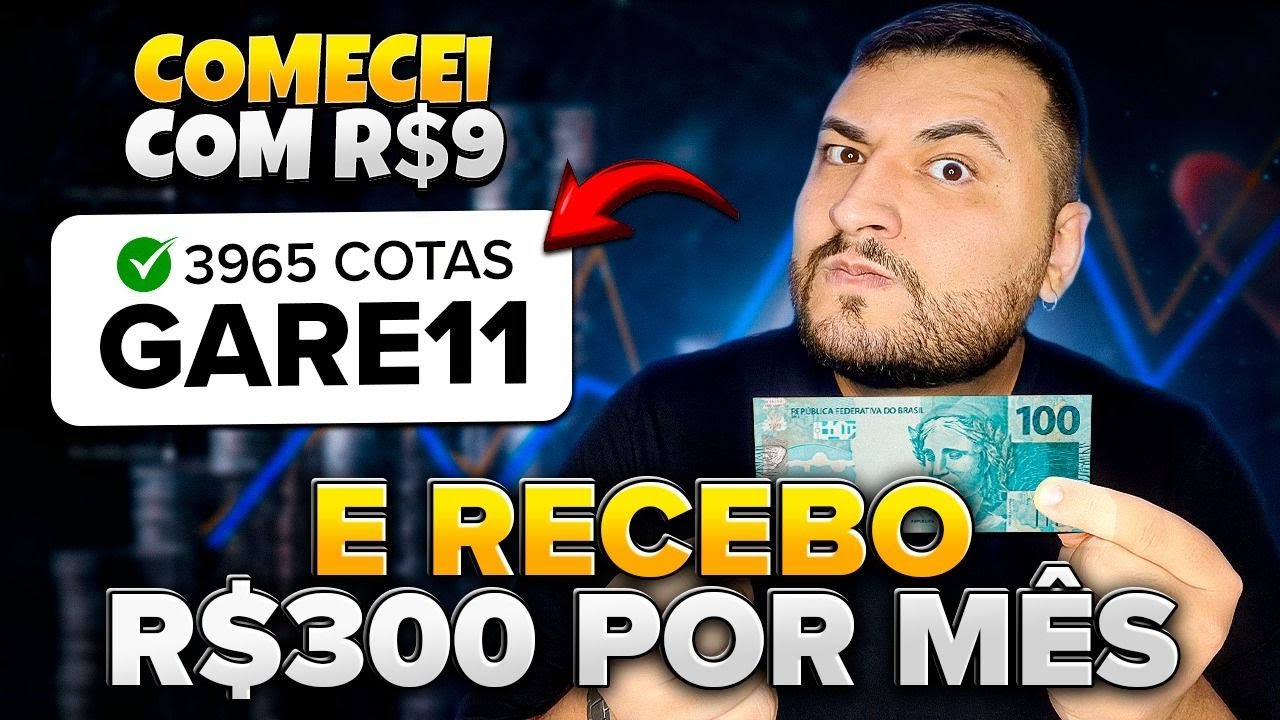 COMO RECEBER R$300 DE DIVIDENDOS TODO MÊS COMEÇANDO COM 9 REAIS! Renda Passiva no Automático!
