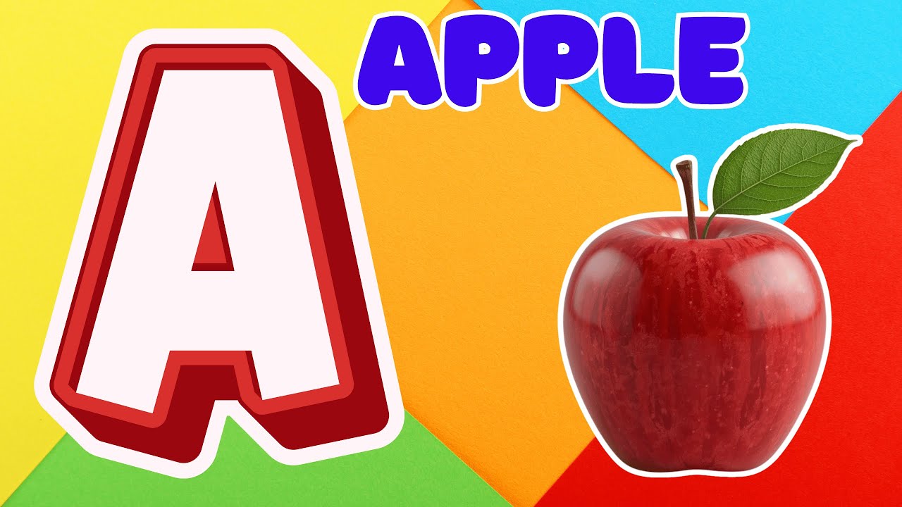 Kindergarten Learning Videos | A is for Apple 🍎 Alphabet Phonics Song | Colors and Numbers Song