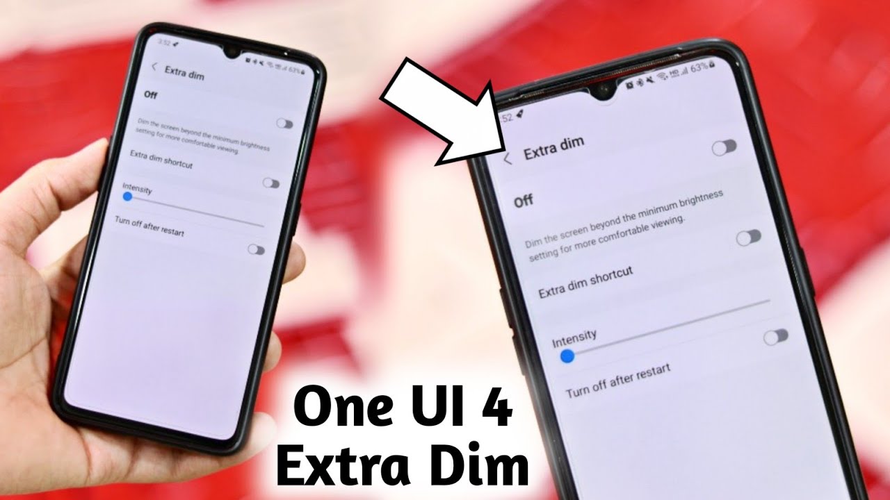 Samsung Android 12 New advance features available Extra Dim😍