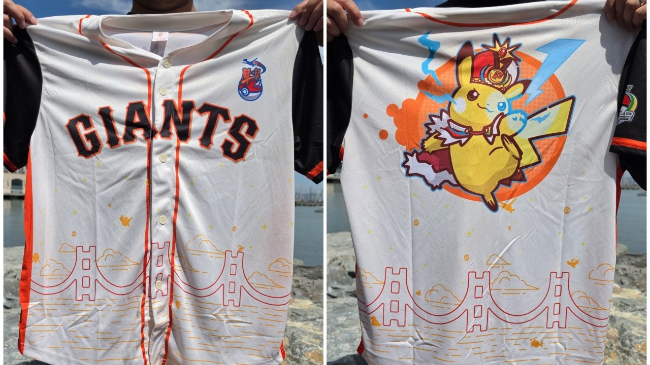 2026 Pok&eacute;mon Worlds: San Francisco Giants Pikachu Jersey!