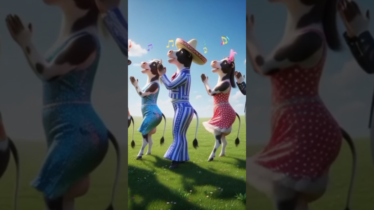 FUNNY COW DANCE 🐄| COW SONG  _ COW VIDEOS | DANCING COW | ANIMAL SOUND