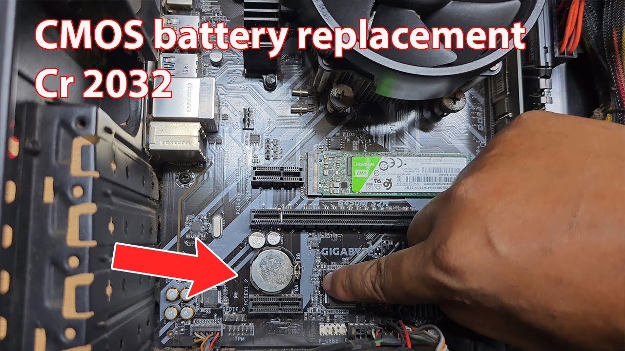 How to replace cmos battery in pc