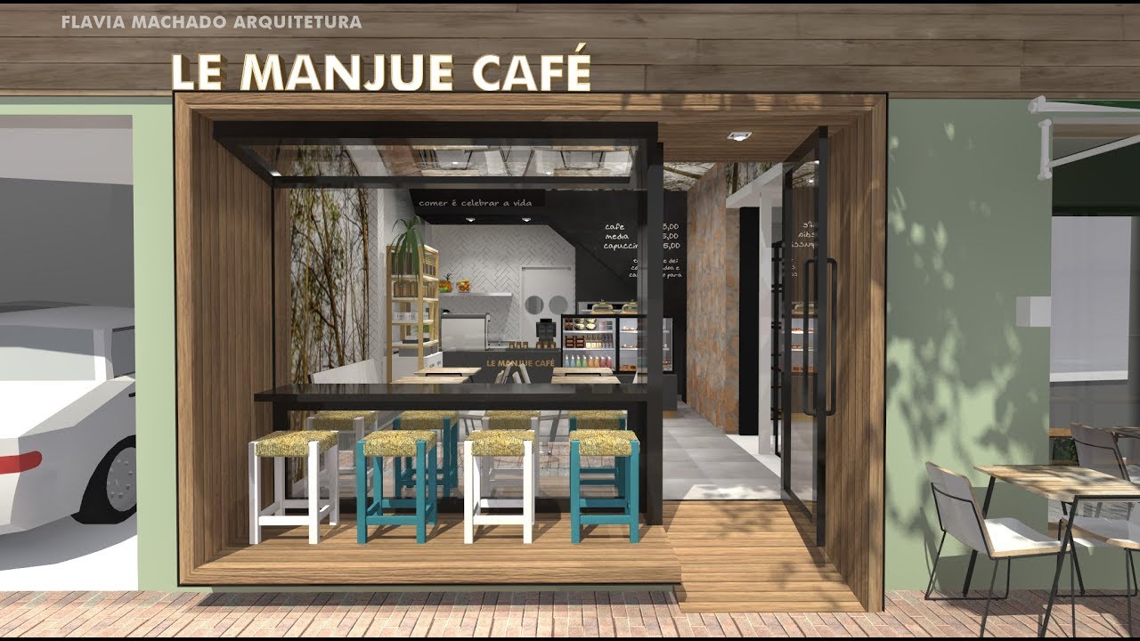 Projeto de Arquitetura e Design - Le Manjue Café Vila Nova