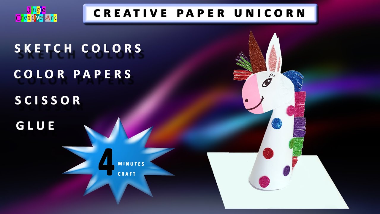 DIY Paper Unicorn Craft ideas / How to Make a Paper Unicorn Hand Puppet