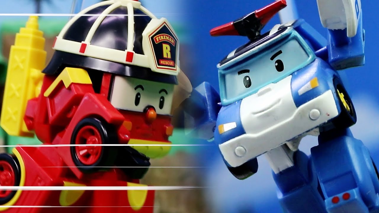 哔啵哔啵勇敢的救援队│玩具车视频│儿童玩具歌曲│车辆歌曲│变形警车珀利TV 中文