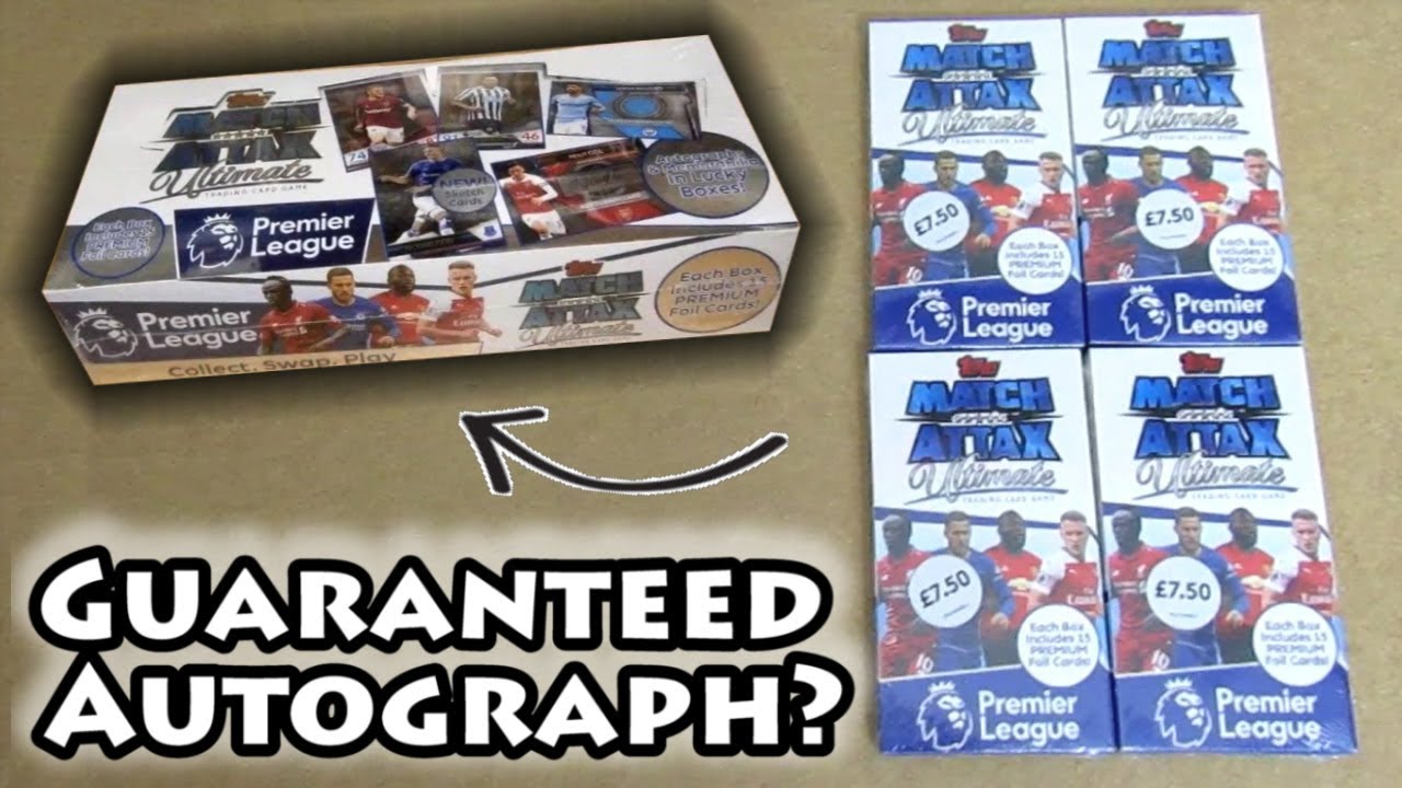 Opening 4 Match Attax Ultimate 18/19 Packs  | Autograph Search | Guaranteed Autograph Card?