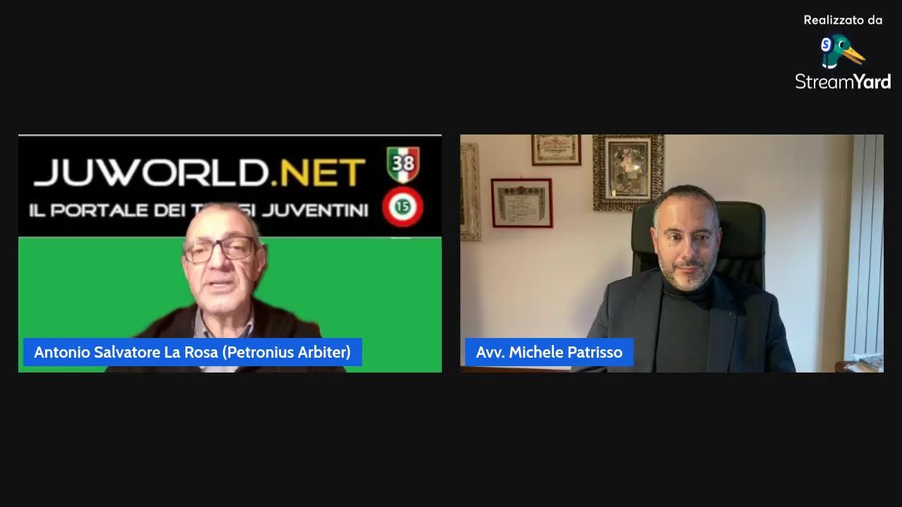 Intervento Avv. Michele Patrisso - Fondazone Jdentità Bianconera