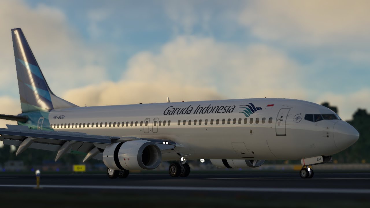 Garuda Indonesia Boeing 737-800 Bali - Banjarmasin [MSFS2020 Indonesia]