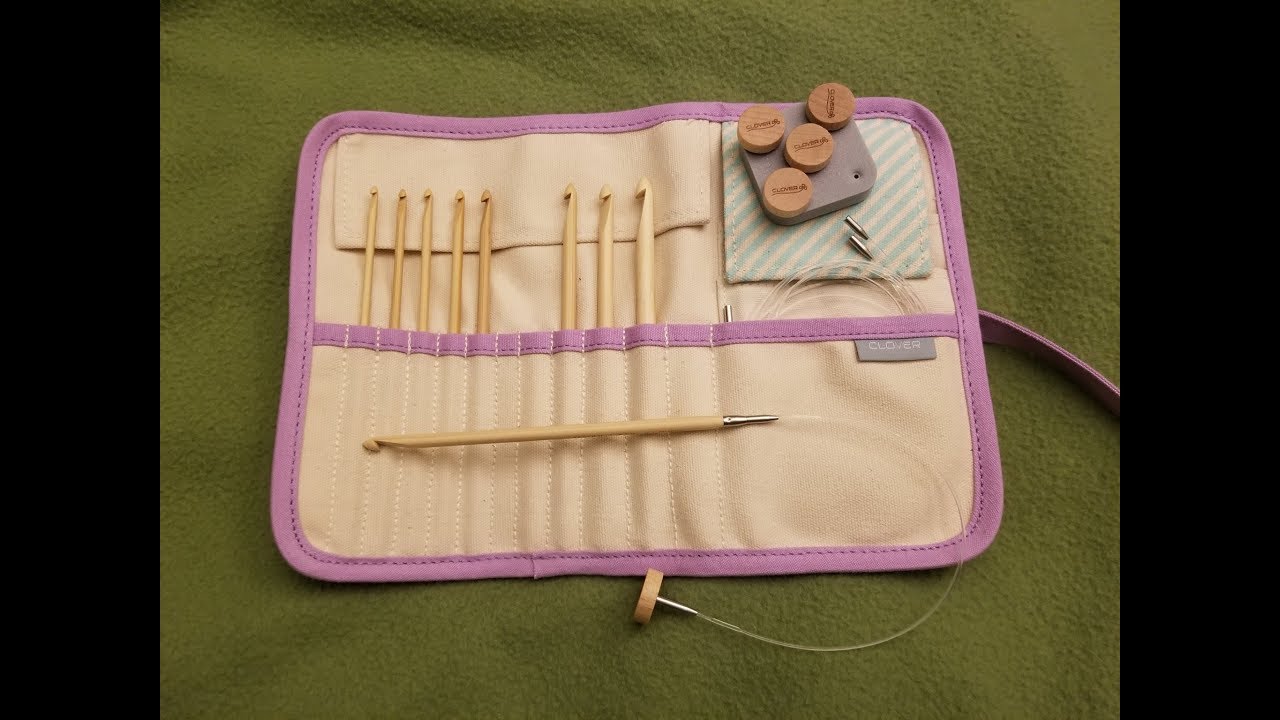 Unboxing & Review - Clover Interchangeable Tunisian Crochet Hook Takumi Combo Set!