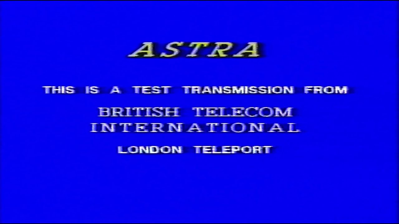 Тестовые спутниковые трансляции ASTRA 1989 года | Спутниковое телевидение |