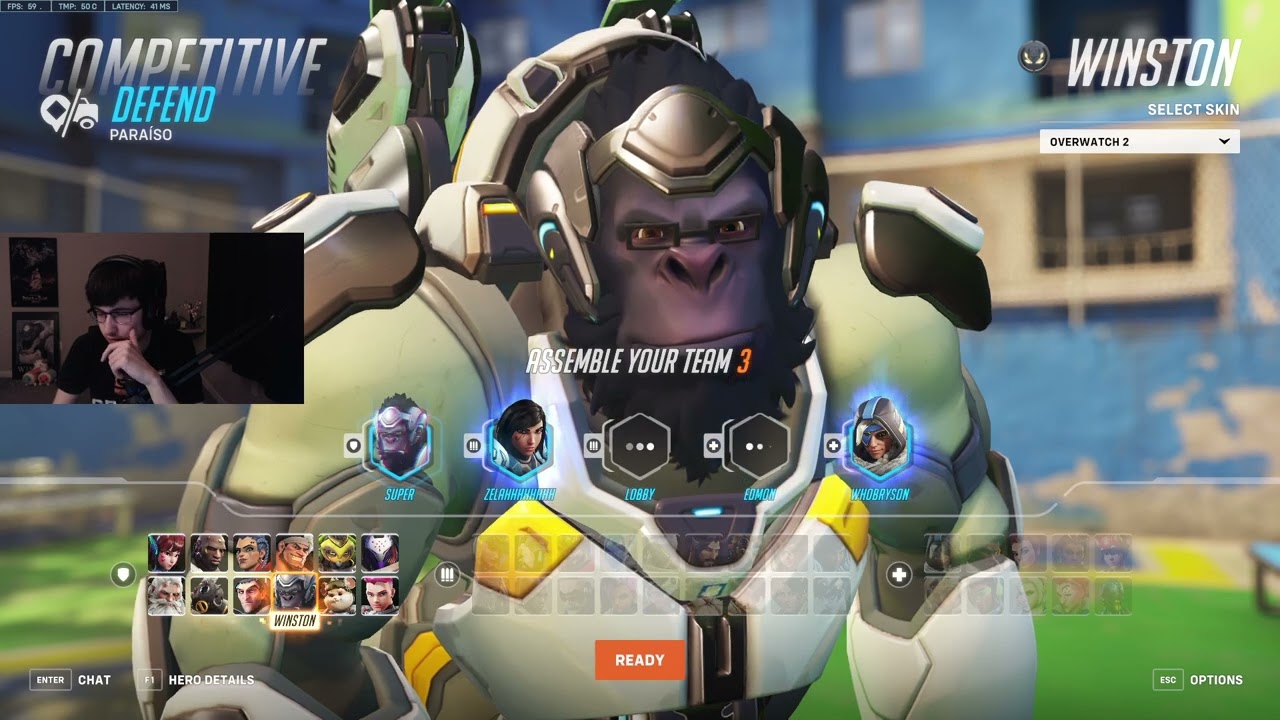 39 ELIMS! 22K DMG! SUPER WINSTON GAMEPLAY OVERWATCH 2 SEASON 10 TOP 500