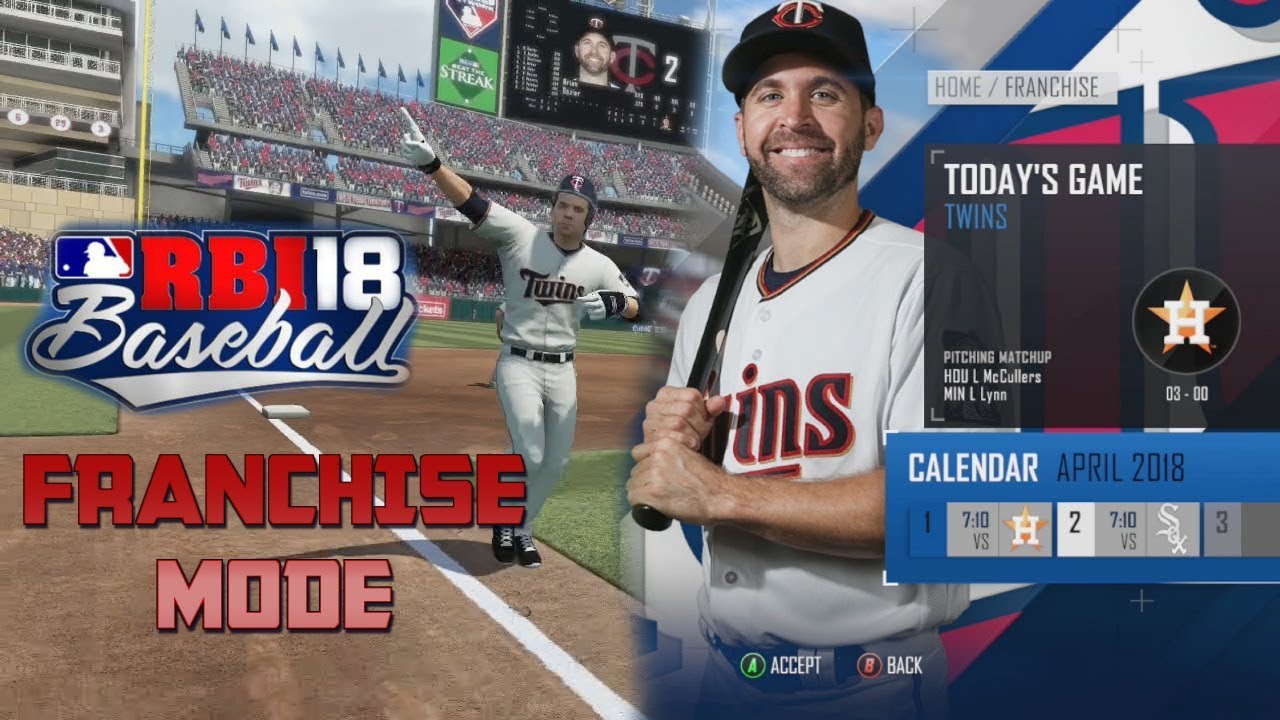 R.B.I. Baseball 18 (Xbox One) Обзор нового режима франшизы с Minnesota Twins