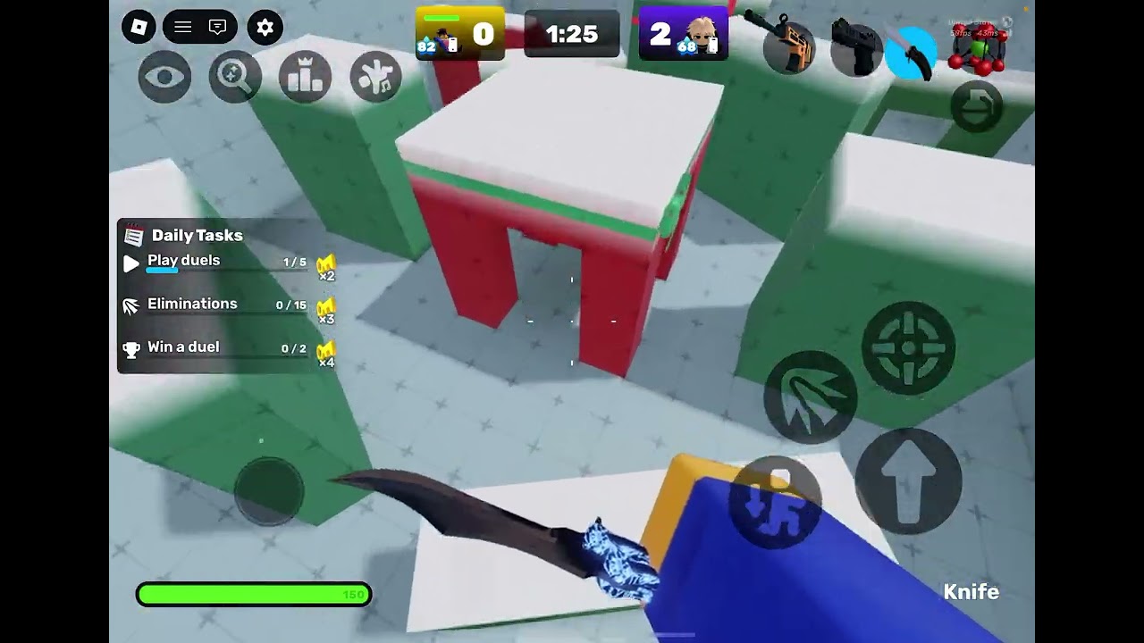 Rivals 1v1, but we can ONLY USE KNIFE!