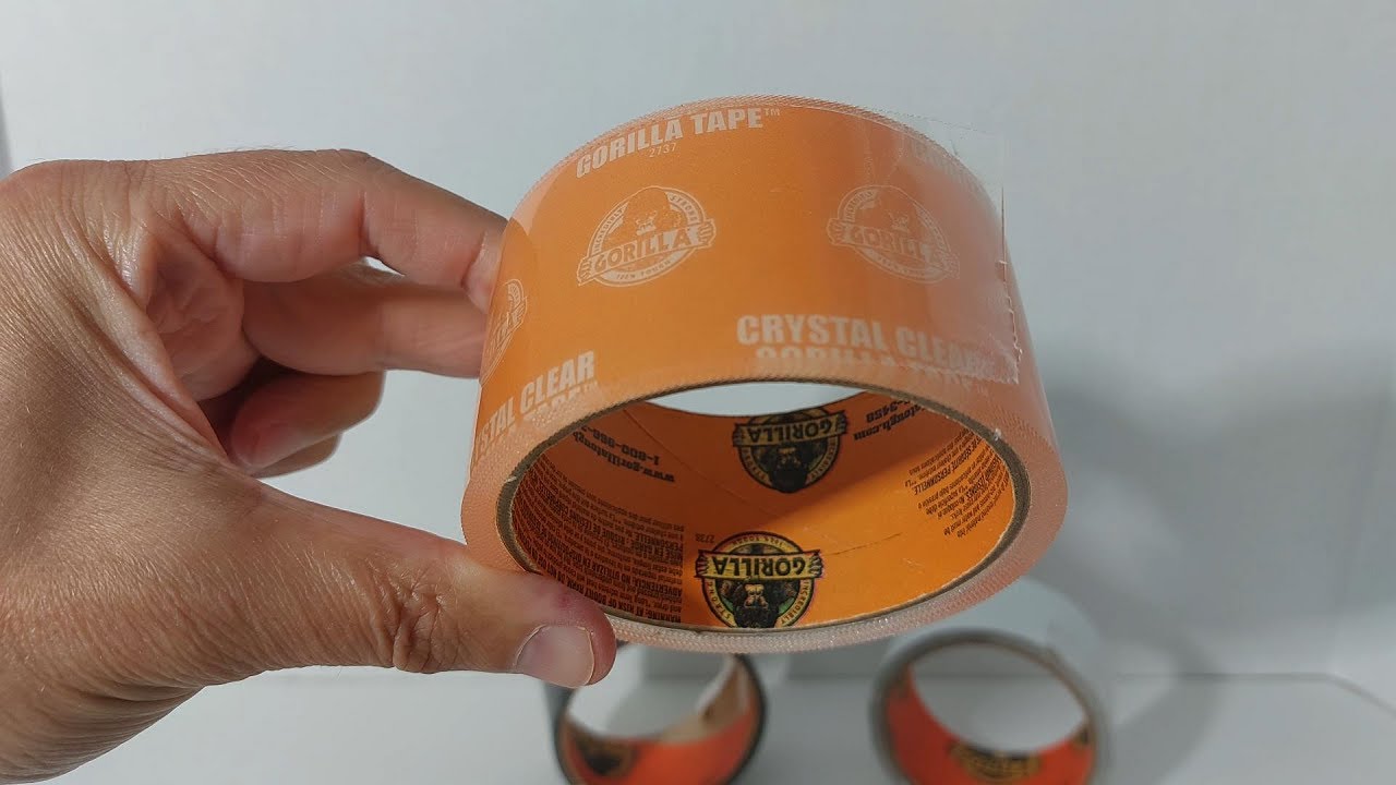 Кристально чистая клейкая лента Gorilla Duct Tape: сравните с оригинальной клейкой лентой Gorilla...