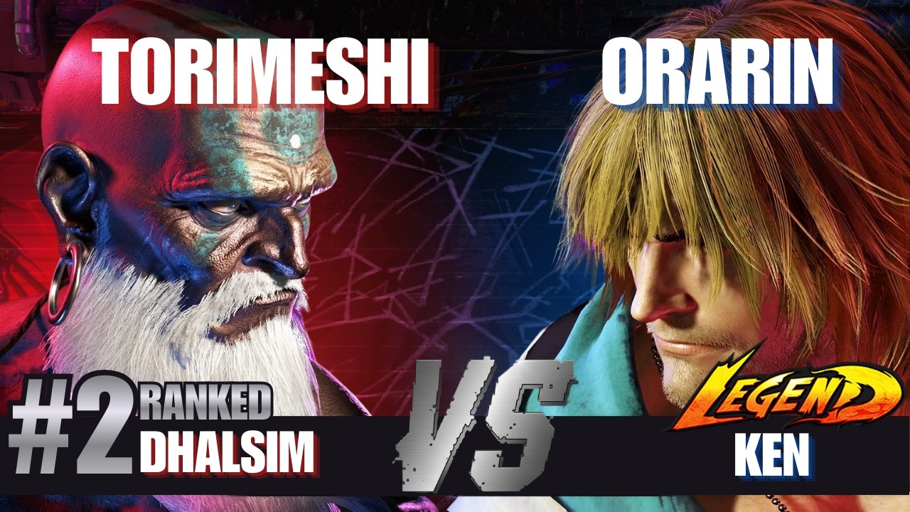 SF6 ✦︎ ORARIN (Ken) VS TORIMESHI (#2 Ranked Dhalsim) ✦︎ High Level Replay