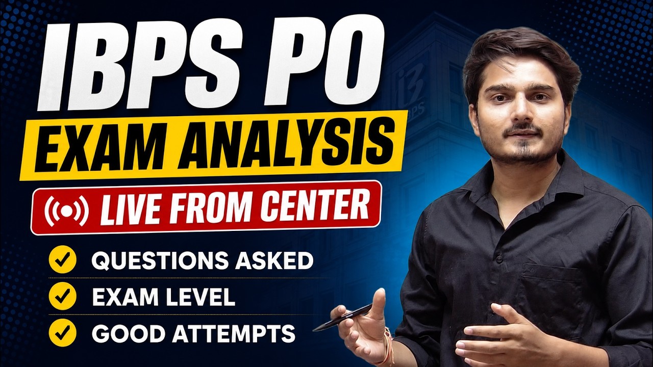🔥 IBPS PO 2026 Exam Analysis | Exam | Level Good Attempts by Vijay Mishra Sir