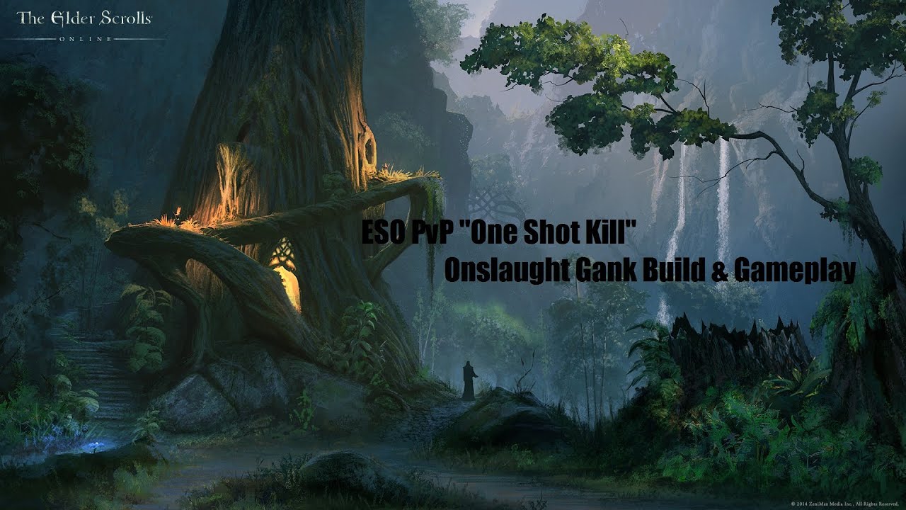 One Shot Kill - Onslaught Gank Build/Gameplay - ESO PvP - Updated for Scalebreaker