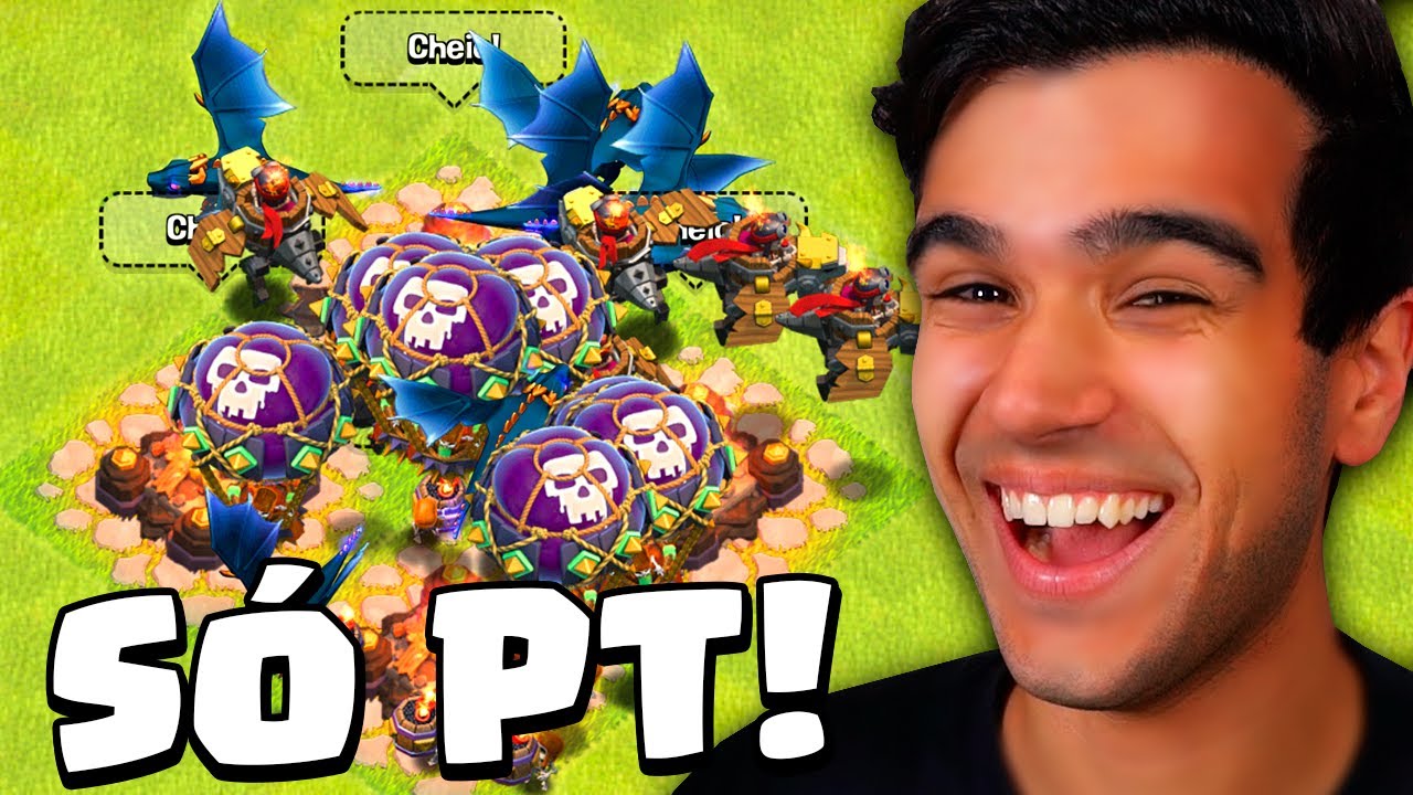 FINALMENTE... APRENDI A DAR PT EM CV15 NO CLASH OF CLANS 😂