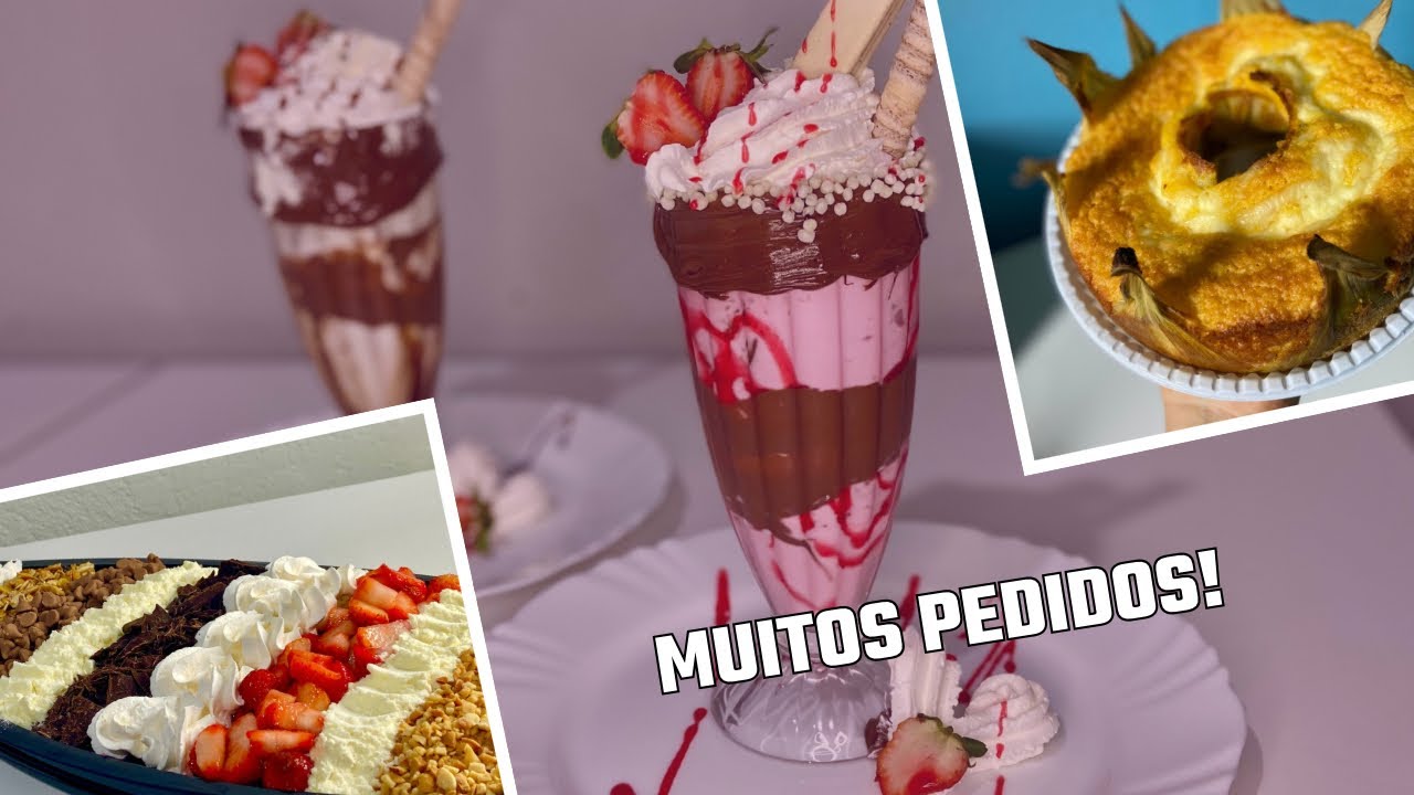 Segunda movimentada-Montagem de Açaí- Teve Barca de Açaí e várias taças gourmets 
