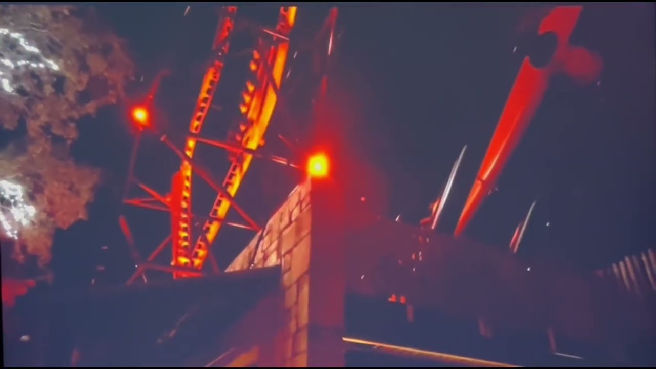 Tigris Roller Coaster At Busch Gardens At Night!