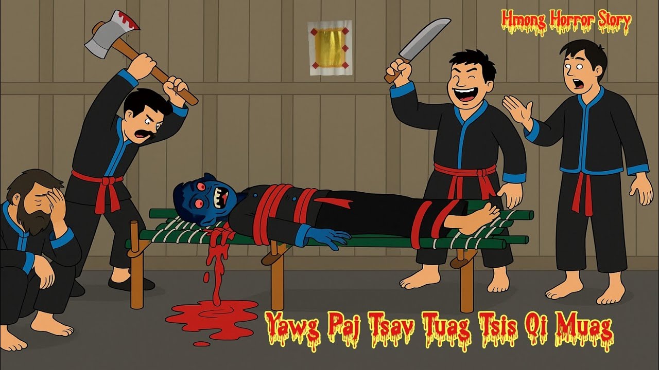 Hmong Horror Story | Yawg Paj Tsav Tuag Tsis Qi Muag | Scary Ghost Story