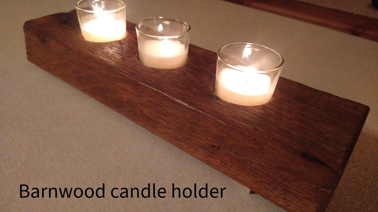 Making money woodworking, Barnwood candle holders.
