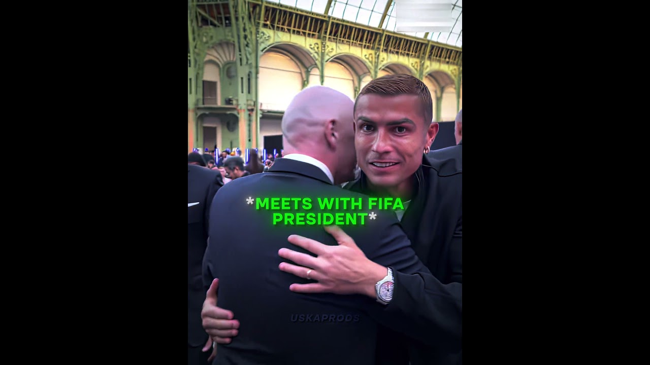 Ronaldo's Reaction to the FIFA President 😂🔥