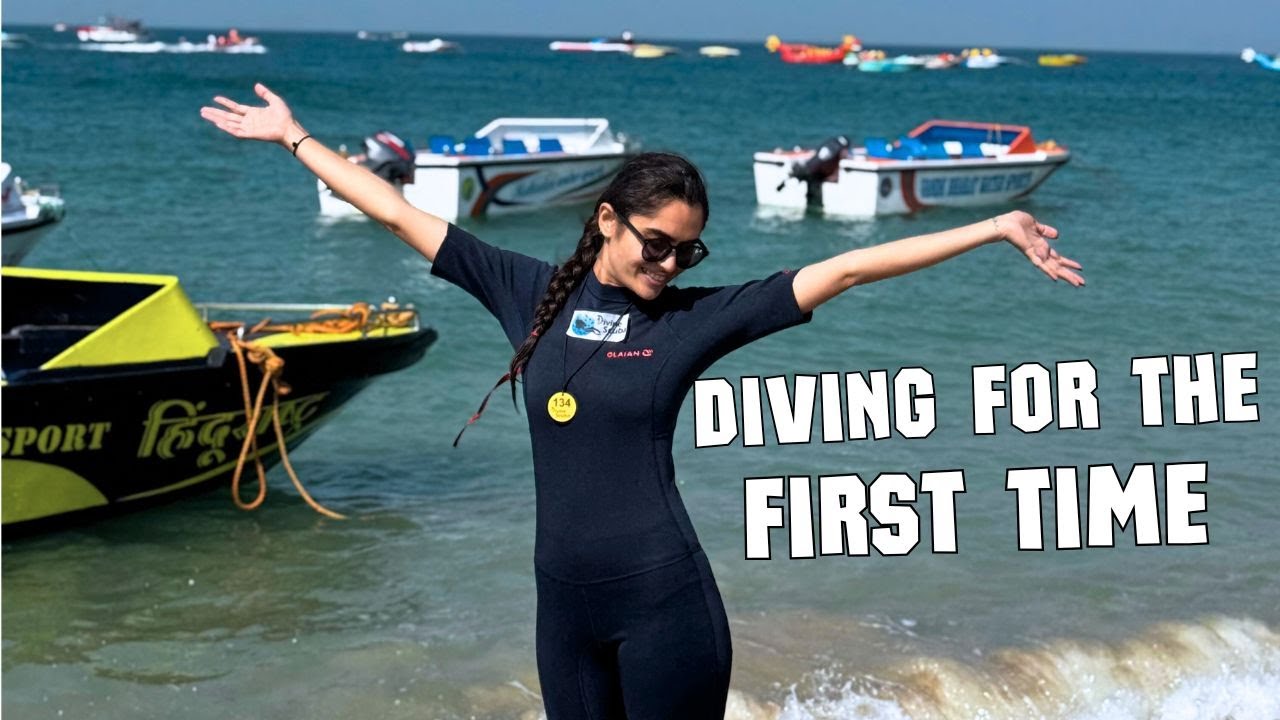 My First Ever Scuba Dive | Shivrajpur Beach in Gujarat🌊🐠 