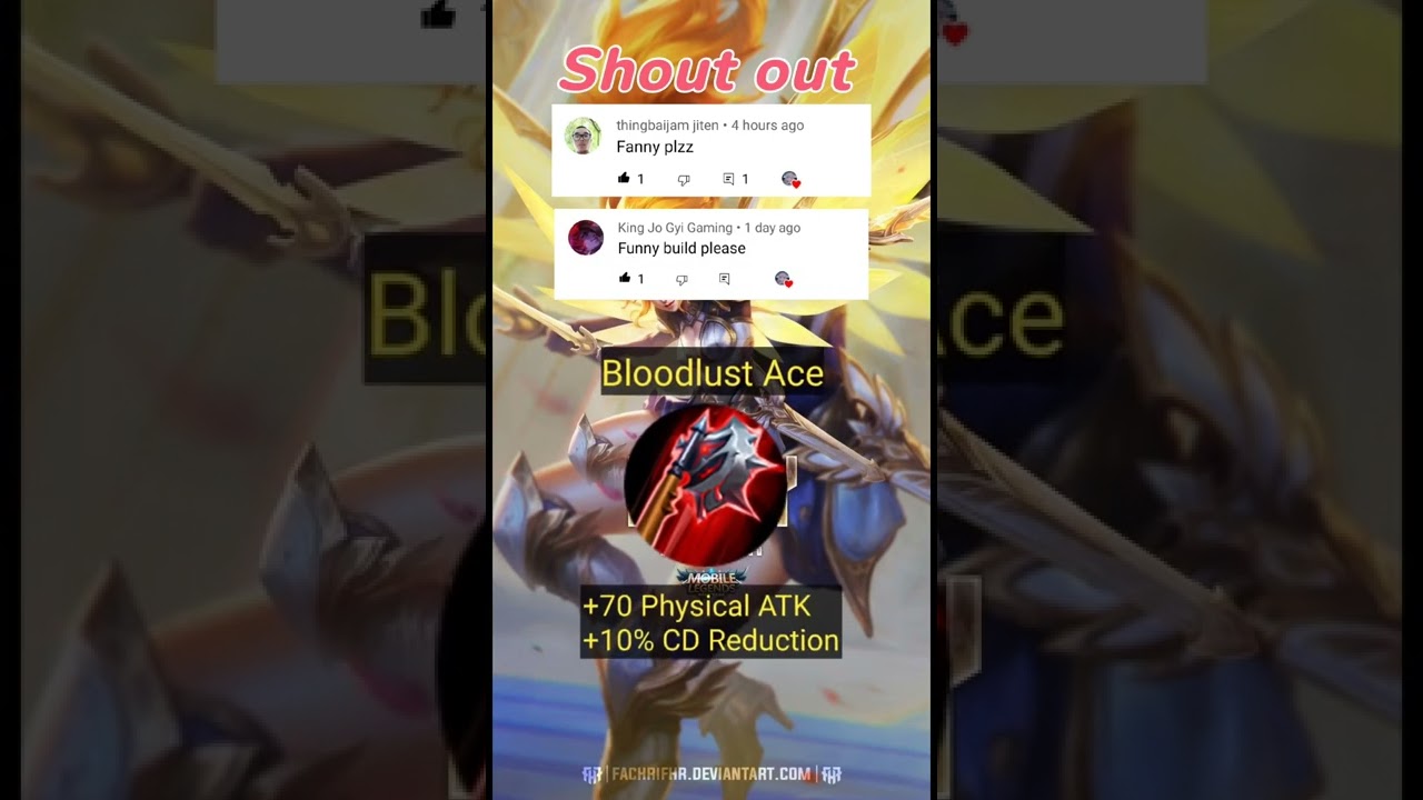Fanny build and Emblem mobile legends