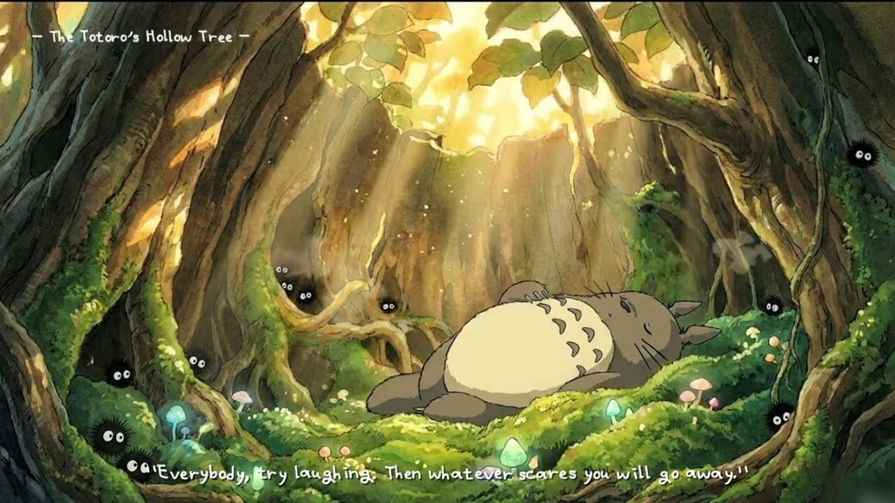[Ep.1] The Totoro’s Hollow Tree 🌳 Relaxing Ghibli Music & Forest Sounds for Study & Sleep