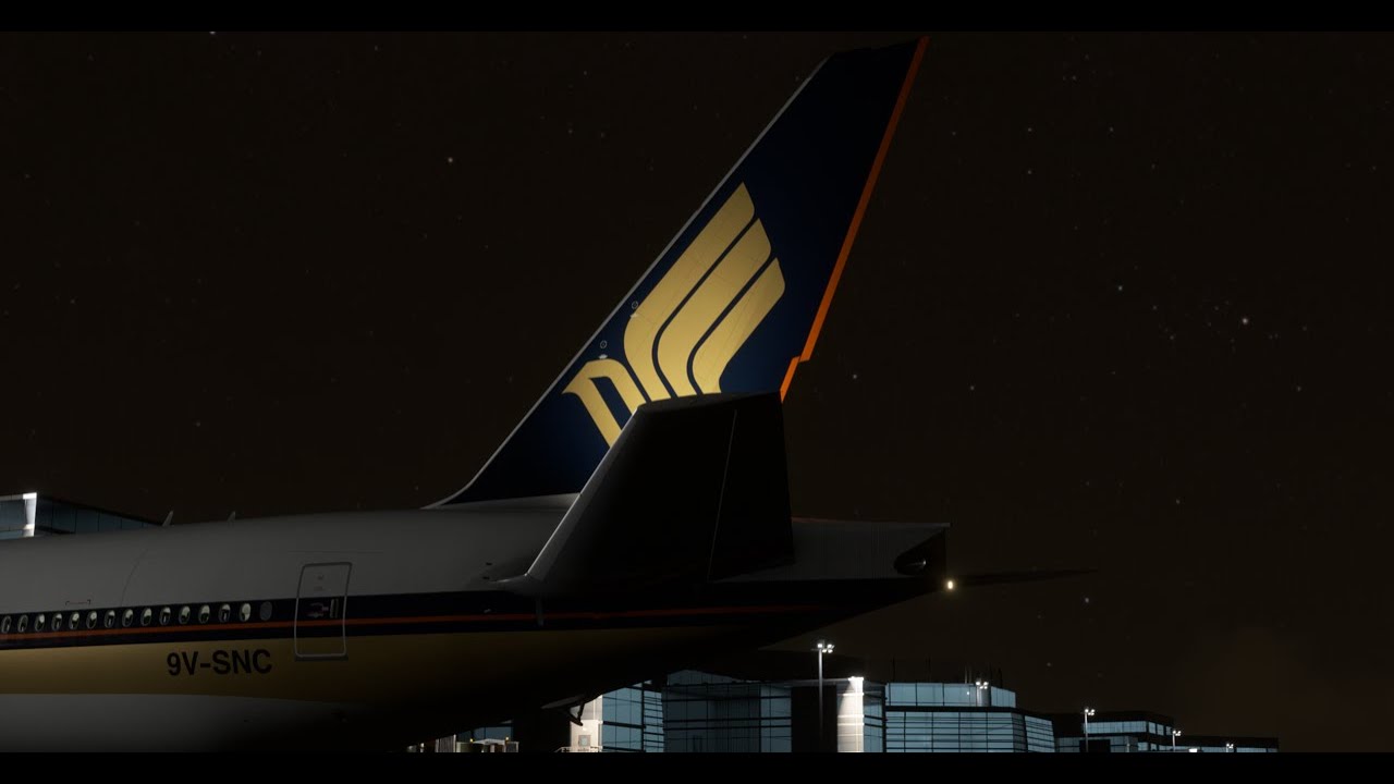 MSFS20 - PMDG B77W - Late Night Departure From Tokyo Haneda RW05 - SIAVirtual - SQ631